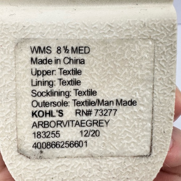 Sonoma Good For Life Ortholite Foam Gray Suede Rhinestones Women’s - Picture 9 of 11